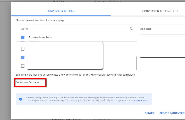 如何设置谷歌广告转化操作集