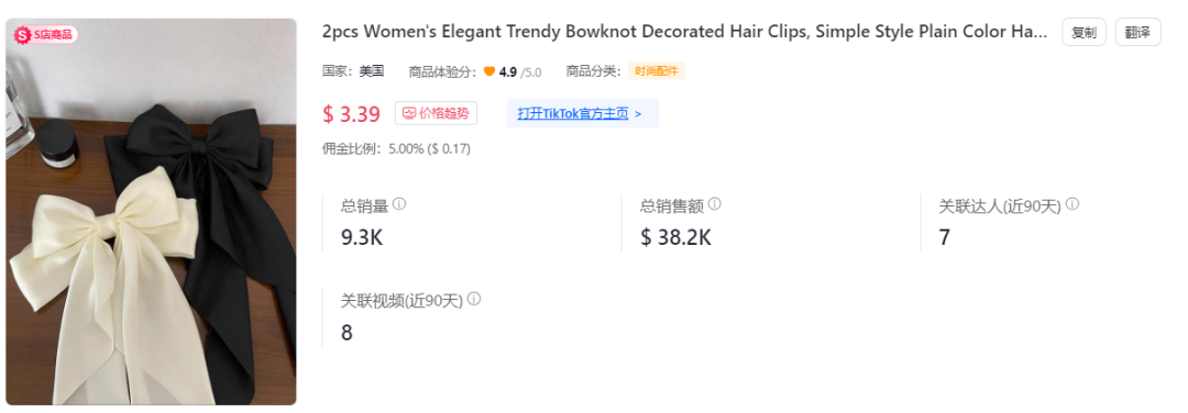 ​单日出货4.4万件，一周小赚180万！TikTok Shop美国小店(1.8-1.14)新榜