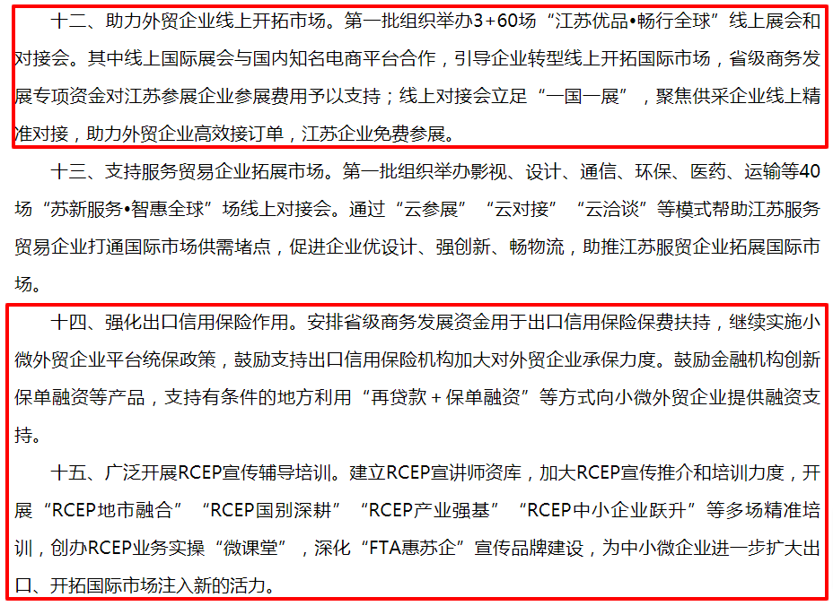 好消息！多地密集出台对外贸企业扶助政策！沪粤苏闽鲁辽都有！