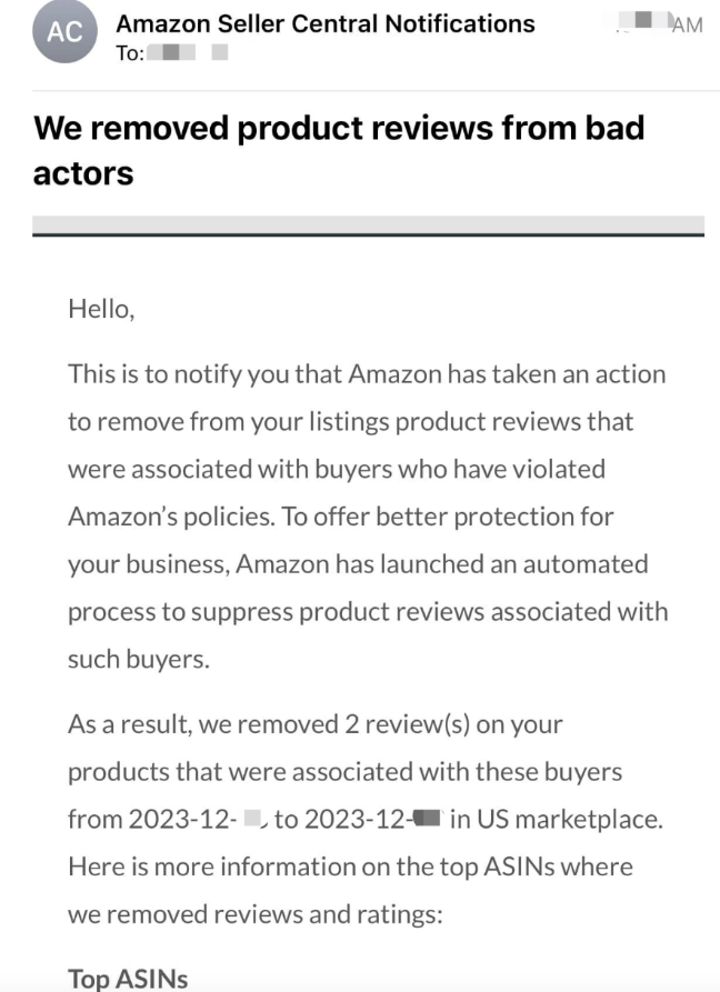 大批卖家已中招！亚马逊Review无故被删“秃”