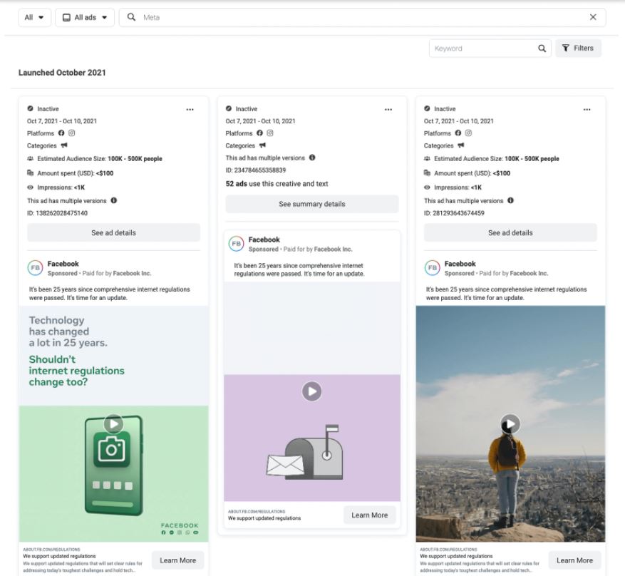 想要随时了解 Facebook 和 Instagram 广告上有哪些运行的广告？来元广告库告诉你一切