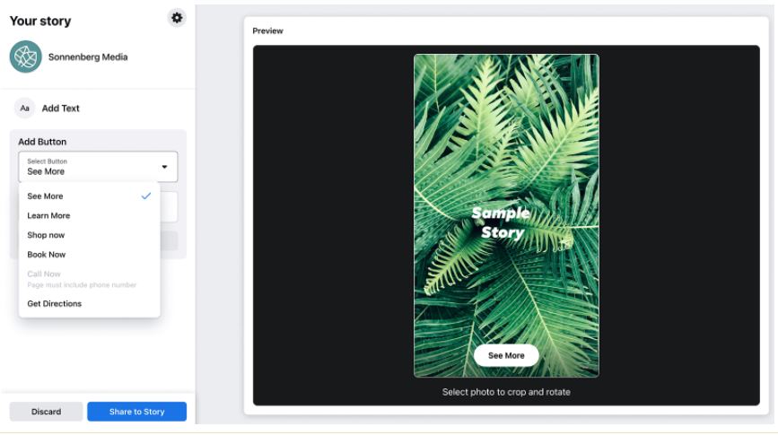 如何发布 Facebook 故事？