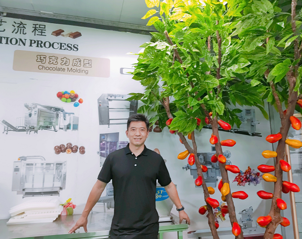 90%海外客户来自阿里国际站 四川巧克力设备工厂从30平铺面发展到17000平工业园厂区