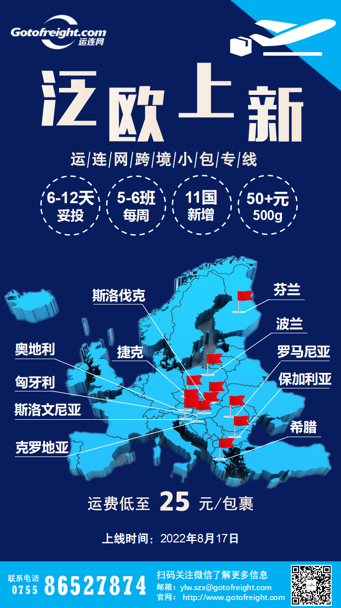 独立站卖家期待已久的泛欧线路已上线！