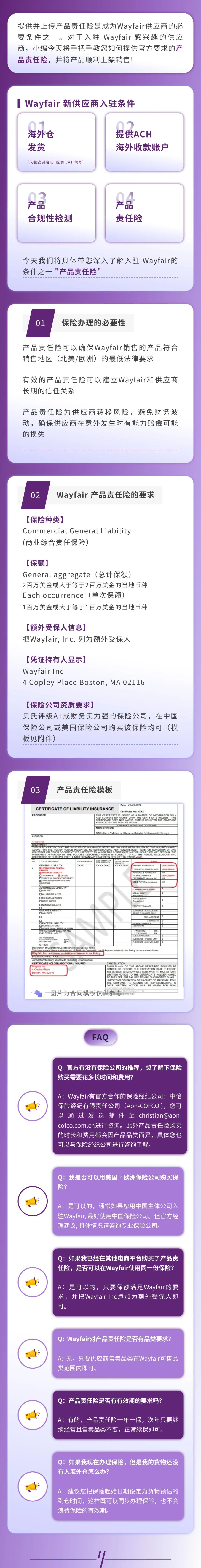 解读入驻Wayfair条件之一：产品责任险