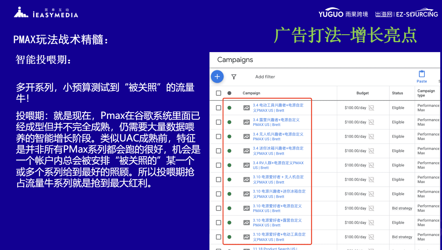 简单互动CEO孙谦：谷歌Pmax现属投喂期，卖家可在广告账户多建系列测试