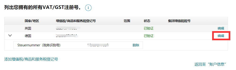 亚马逊德国站后台地址和名称与VAT证书不一致该如何处理 