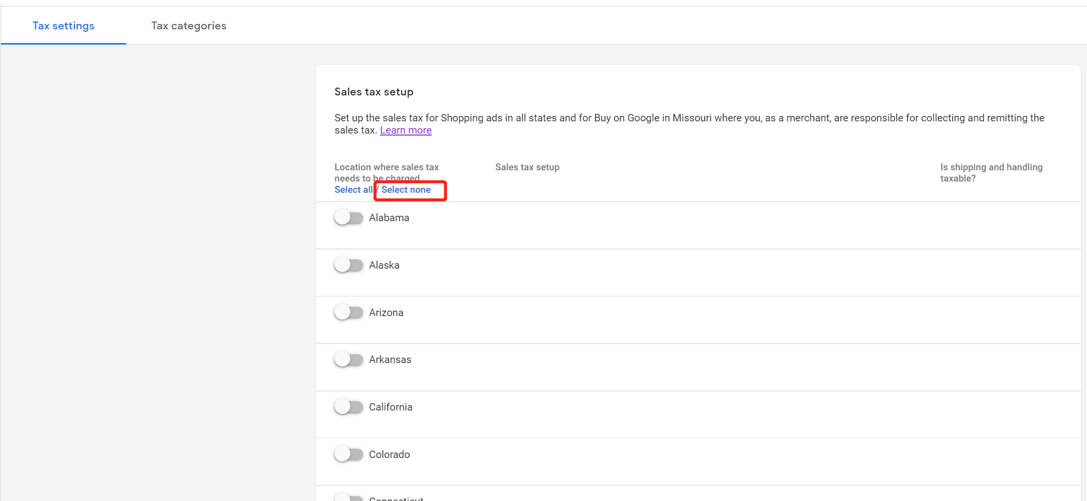 GMC的税费信息如何设置？