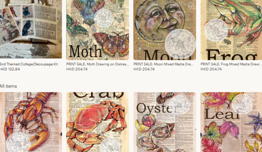 Kristy Patterson词典页面绘画维权，自查有没使用这些图片！