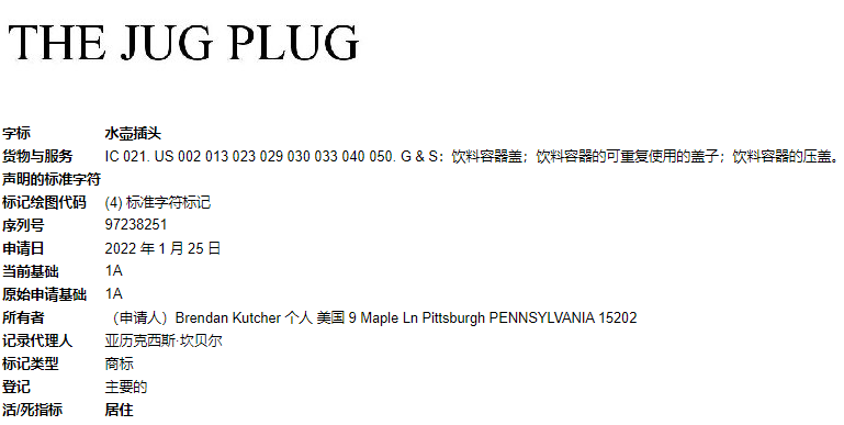 起诉了，环保水壶盖The Jug Plug外观专利侵权