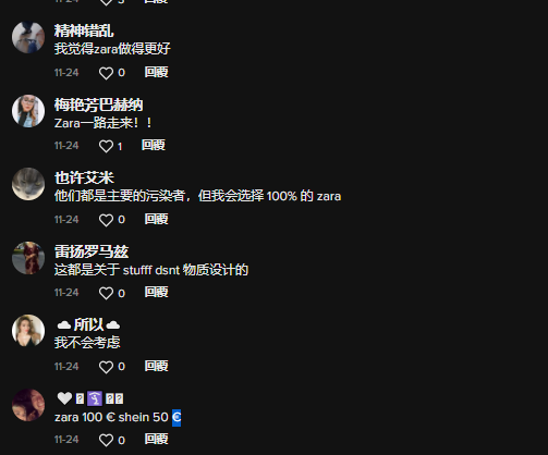 SHEIN和Zara同款服装大对比！TikTok网友吵翻了