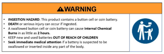 亚马逊纽扣/硬币电池合规要求
