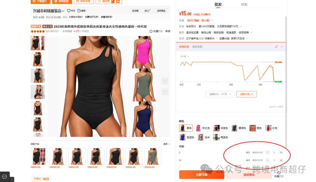 2025.03.26亚马逊选品推荐（仅供参考）：单肩连体紧身泳衣