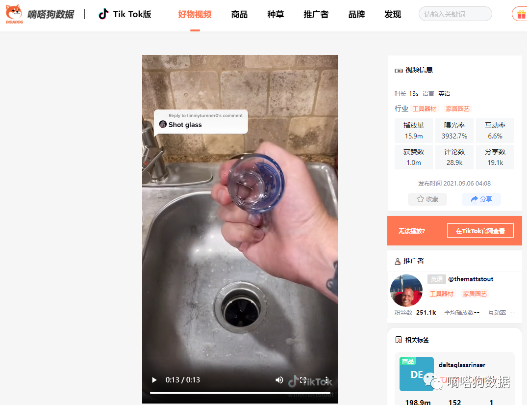 7天1500万播放！这款TikTok爆火的“水杯清洗器”给厨房来点新花样！