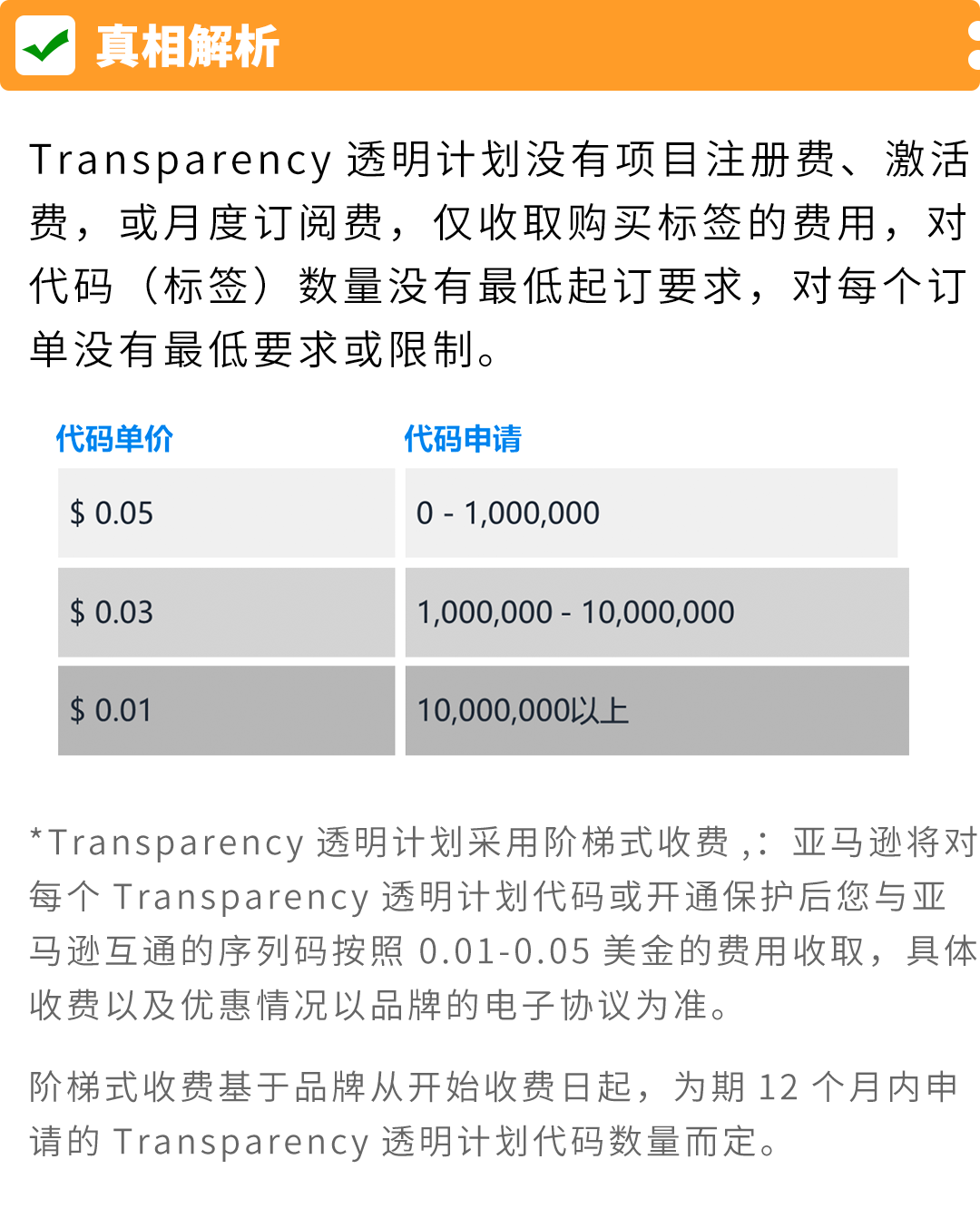 官方辟谣！亚马逊Transparency透明计划6大谣言，揭秘真相！