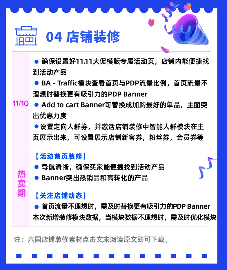 11.11大促的最后冲刺指南！六大关键运营点一图通