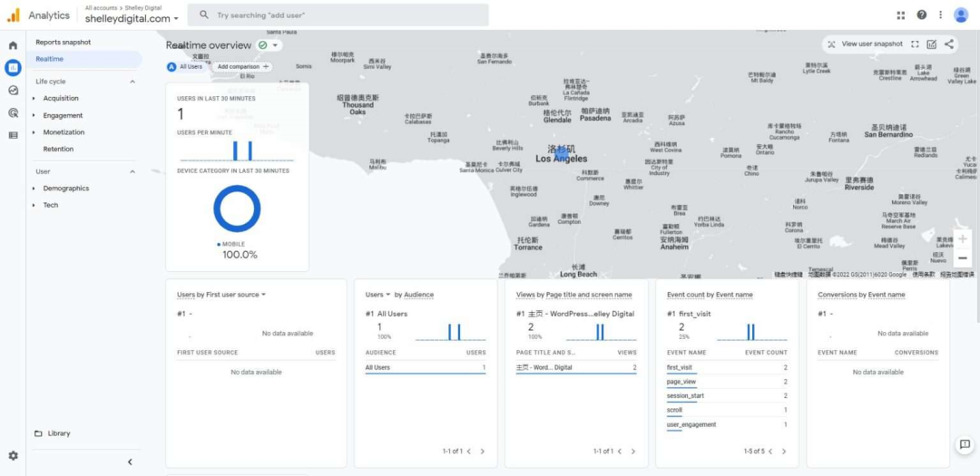 如何安装和使用谷歌分析Google Analytics，实时查看网站数据？