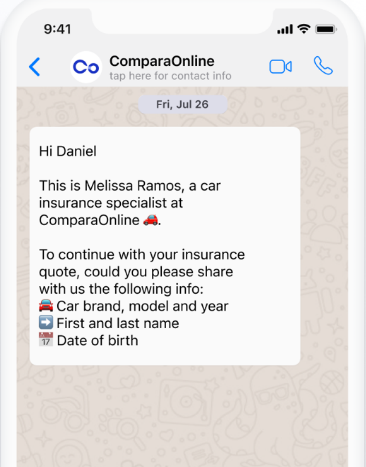 MessageBird幫助ComparaOnline實(shí)現(xiàn)保險(xiǎn)銷售轉(zhuǎn)化率增長 18%