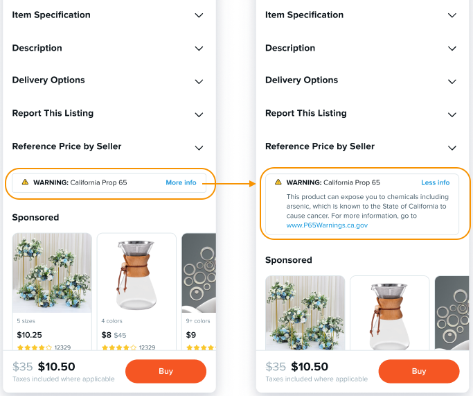 遵守《加州65号提案》,尽快给产品添加警告信息!