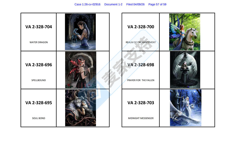 26-cv-02916，面对疾风暴吧！Whitewood 律所强势接手Anne Stokes版权，跨境卖家需紧急避险