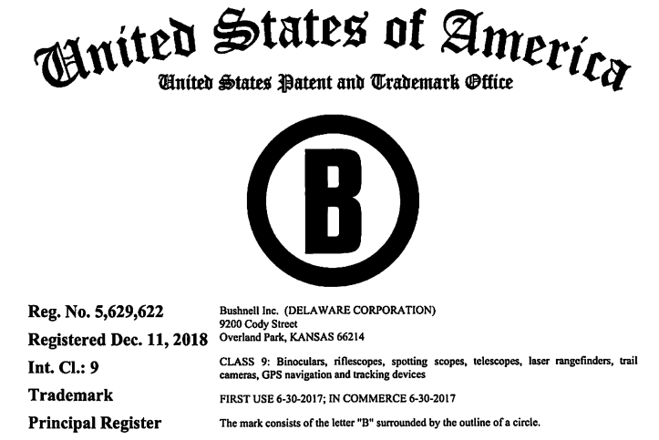 Bushnell倍视能光学运动品牌商标维权，9类目的卖家要小心！