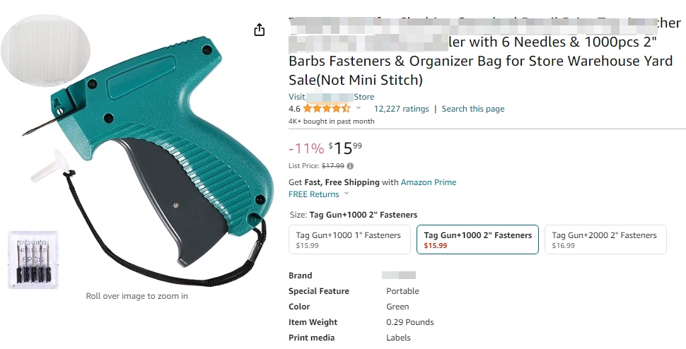 规避！多人售卖的服装标签枪Tagging Gun for Clothing已下证发明专利！
