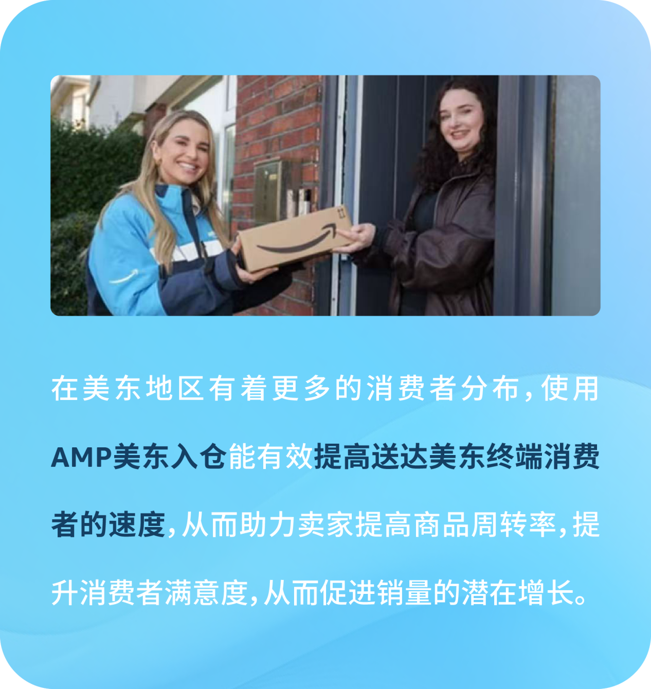 好消息，亚马逊优享入仓（AMP）美东正式上线！