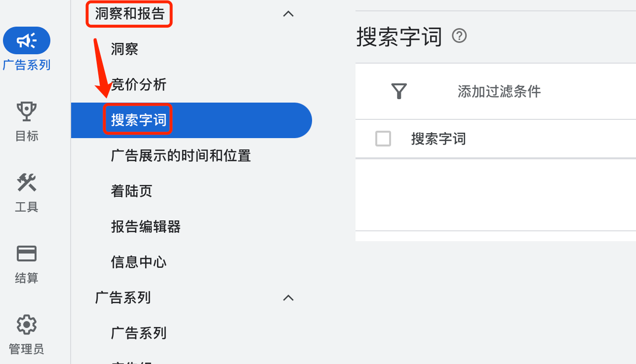 【Google Ads】广泛匹配跑出来的词是直接加到原有计划的关键词中吗?
