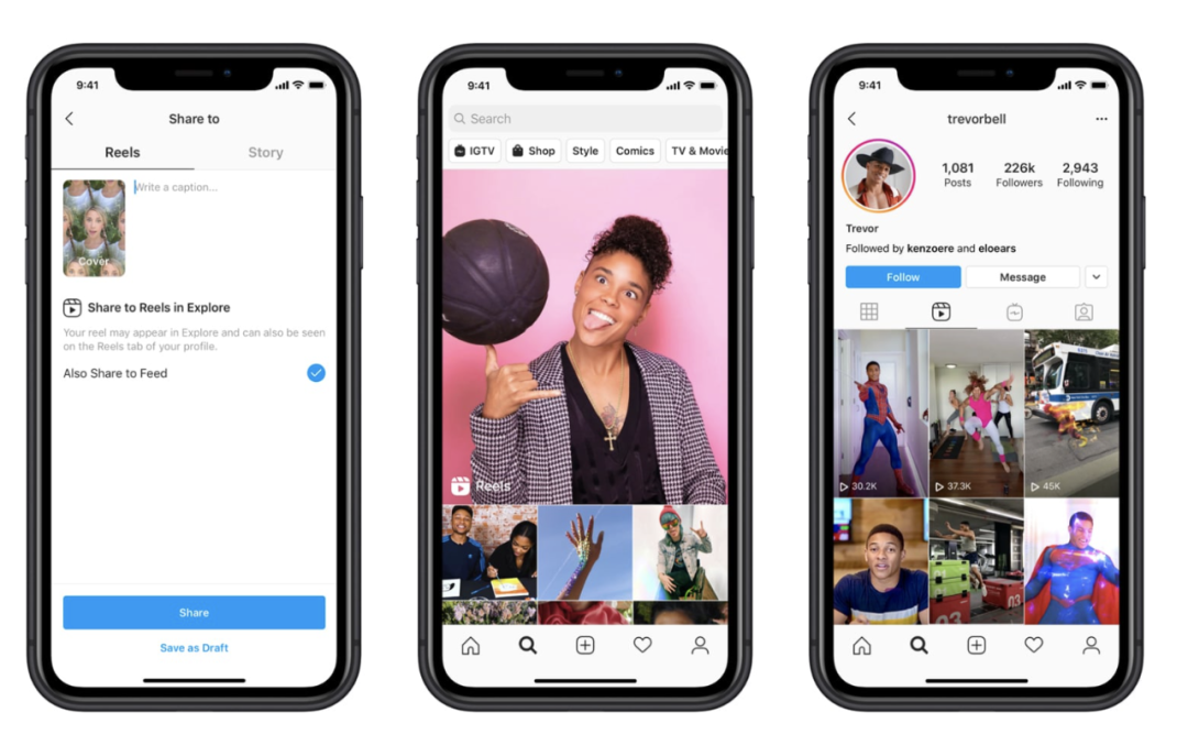 微信的视频号，Facebook的Reels