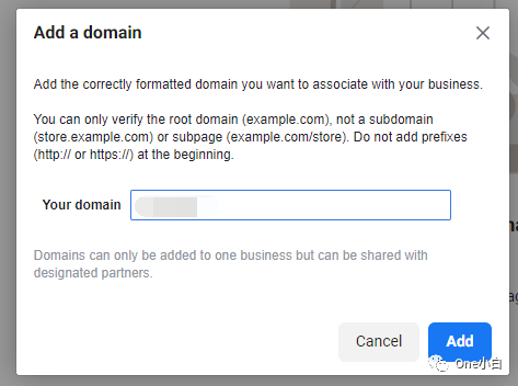 如何创建 Meta 商务管理平台及验证网站域名（英文操作界面）？