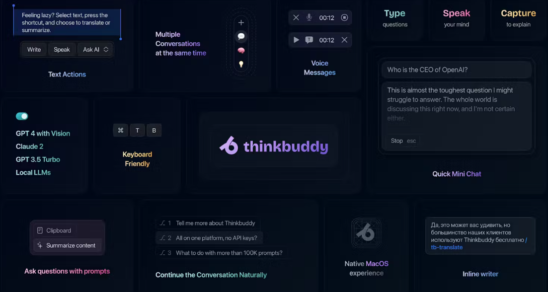 Thinkbuddy AI：Mac OS系统用户可实现AI大模型使用自由|出海周报24