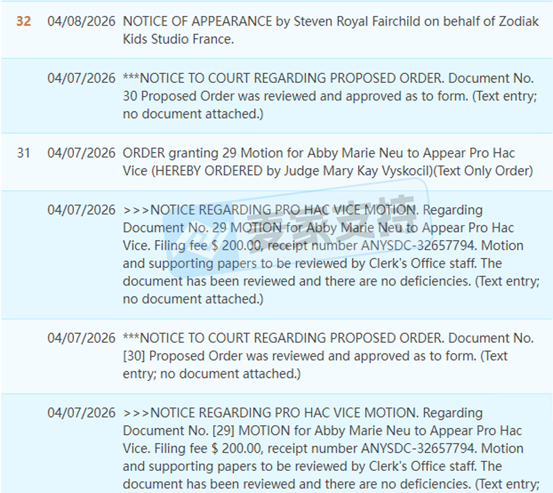 26-cv-02012,丧心病狂！totally spies近500页版权，Temu平台119店涉案！