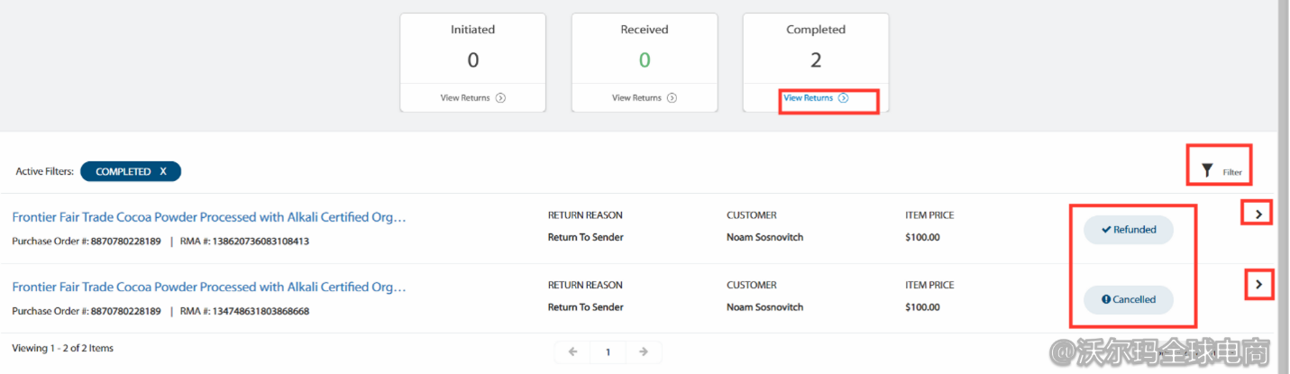 Seller Center报告分析：Returns & Refunds