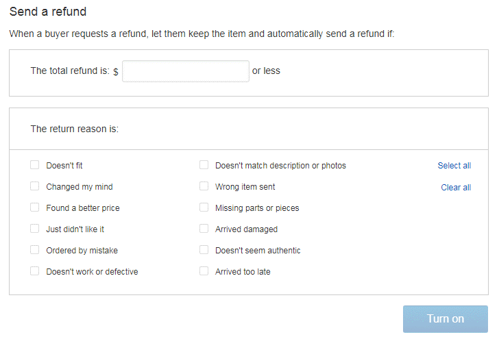 合理设置退货，提高旺季售后处理效率