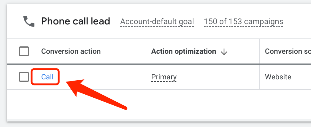 【Google Ads】如何将来电不设置为转化目标呢?