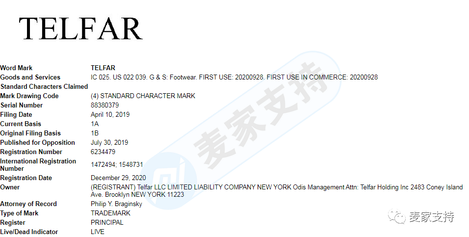 新品牌TELFAR由GBC律所代理连发两案，这些商标不要碰！赶紧自查