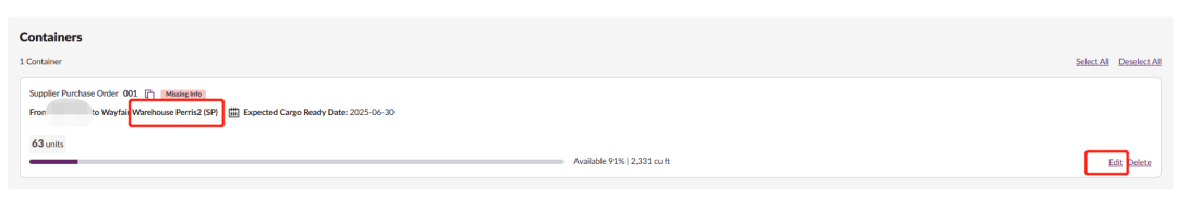 如何在新页面创建入库CG订单