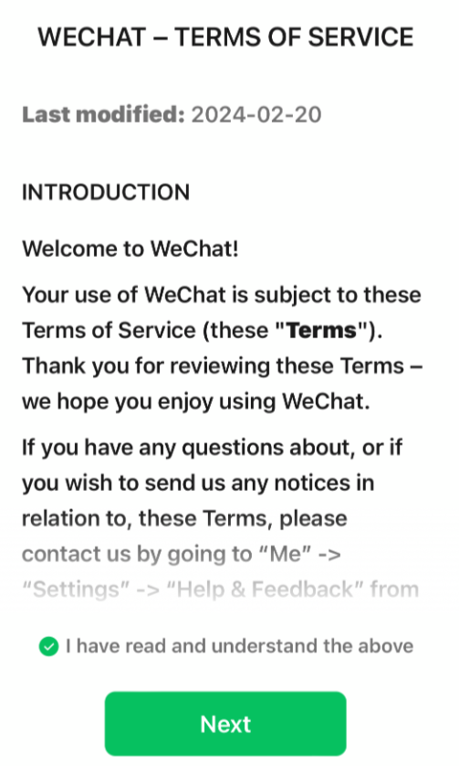 WeChat海外微信注册图文教程