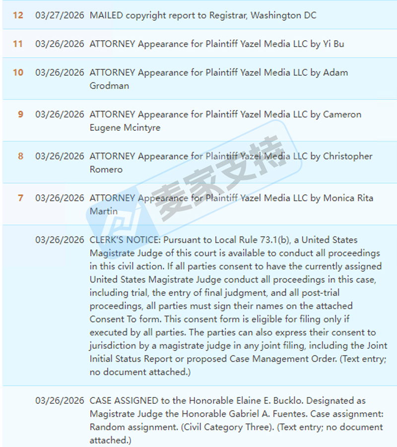 26-cv-03329，暗黑系版权作品跨境维权，159店涉案有TRO冻结风险！