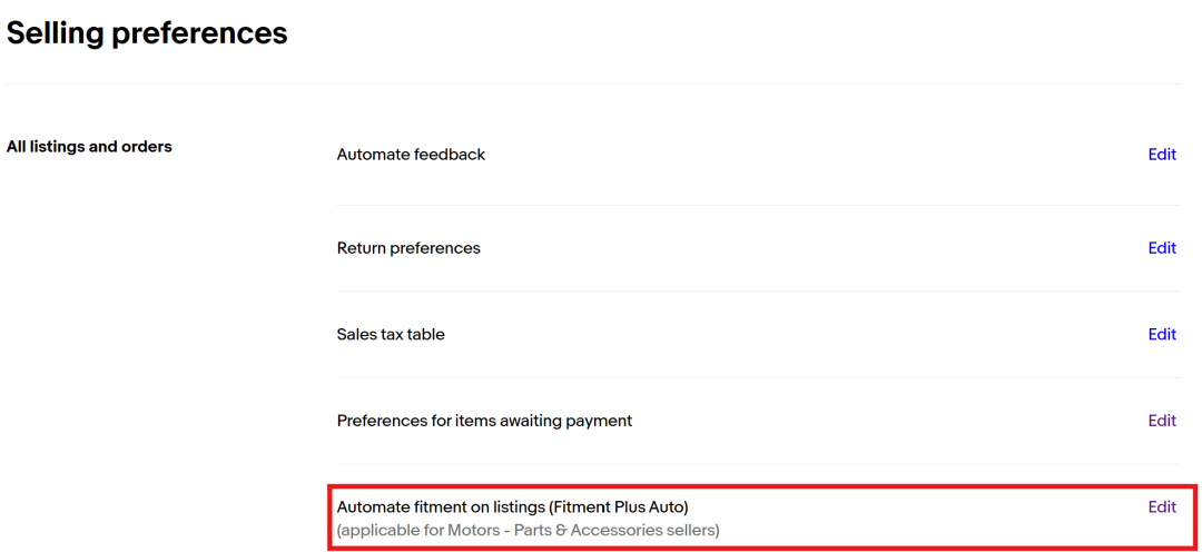 eBay汽配新功能 Fitment Plus Auto即将拓展至70个品类