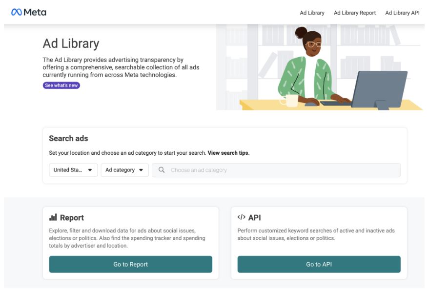 想要随时了解 Facebook 和 Instagram 广告上有哪些运行的广告？来元广告库告诉你一切