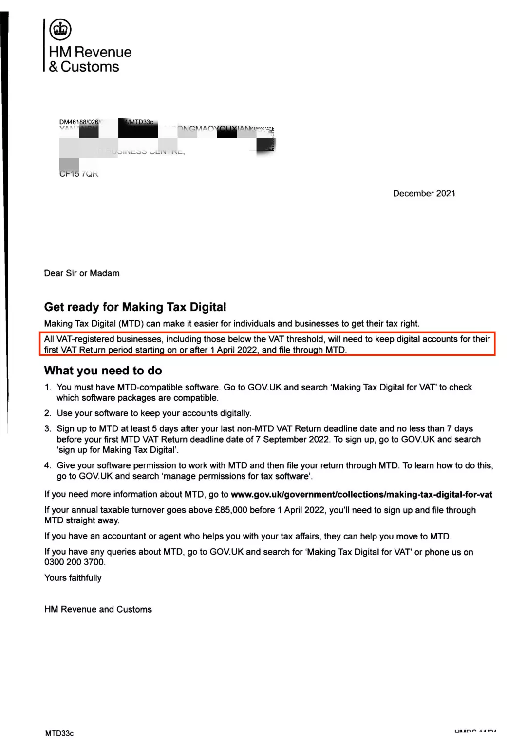 今年4月英国税局强制MTD，必须要用软件申报！