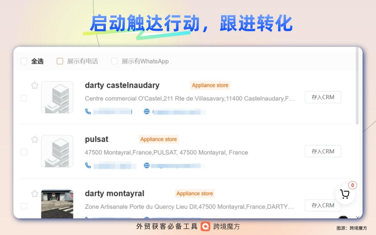 投影出口找客，跨境魔方地图助力