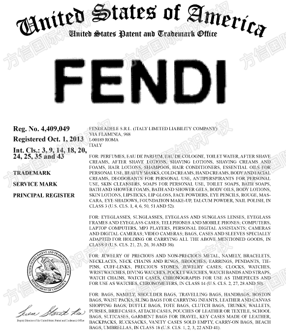 25- cv-5647，及时取款！FENDI芬迪开启大量商标维权！