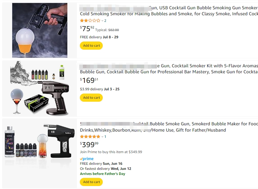 29个卖家被告！BUBBLE MAKER 鸡尾酒泡泡枪专利维权，速速规避！