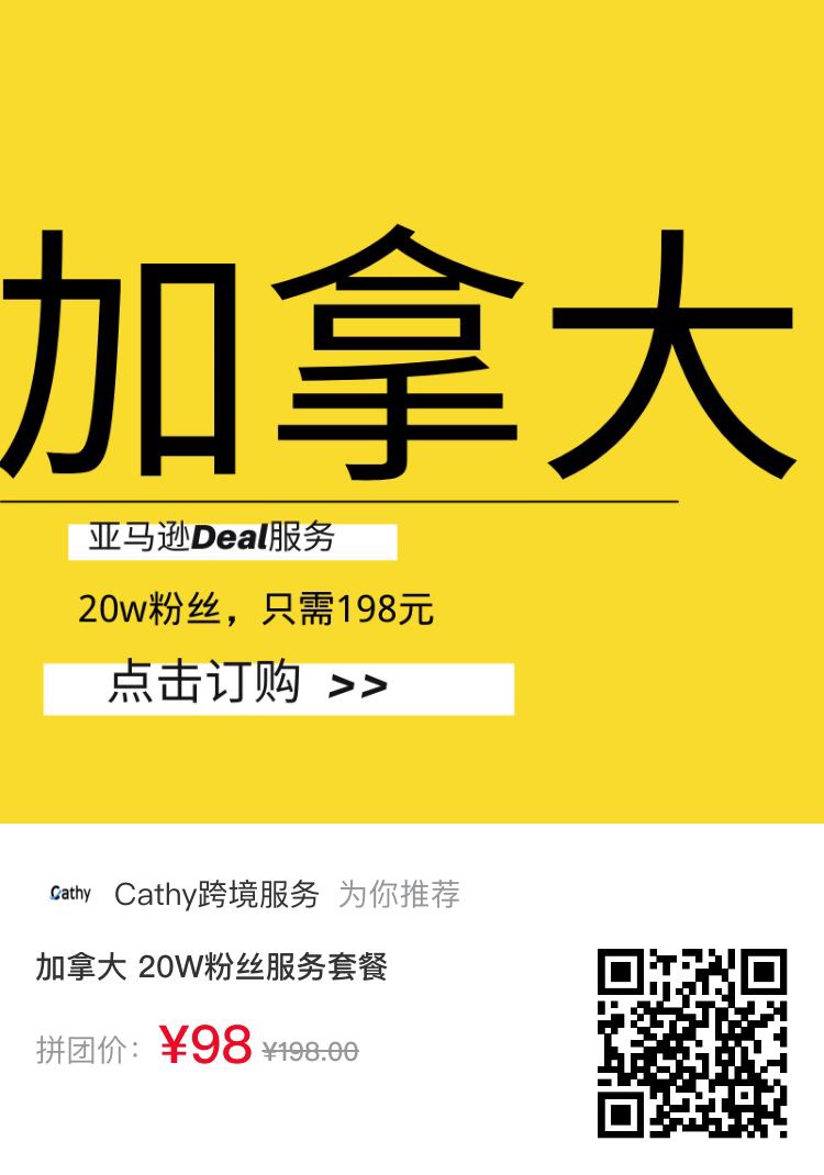 加拿大大小类目排名第一! 连续稳定出单五天!点击查看多个优秀案例