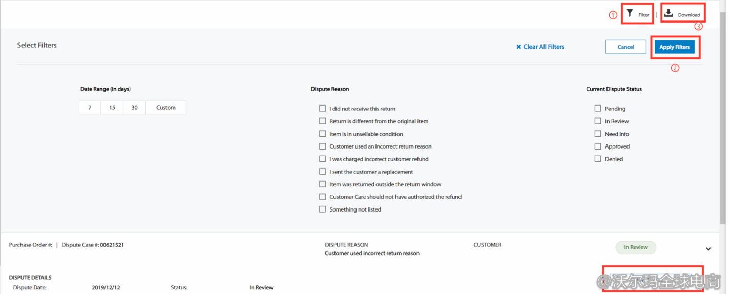 Seller Center报告分析：Disputes