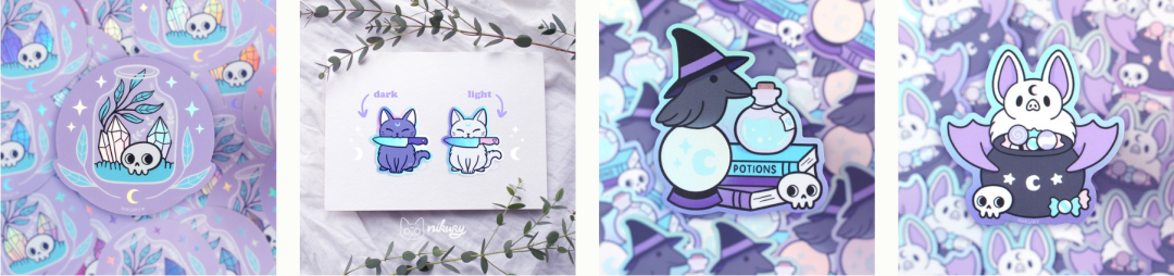 Keith律所新代理版权作品，13张偏紫色调的图案有侵权风险