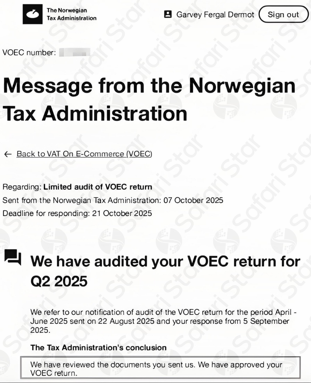 挪威VOEC审计应对实录：如何精准回应税局质疑，避免巨额补税与风险？