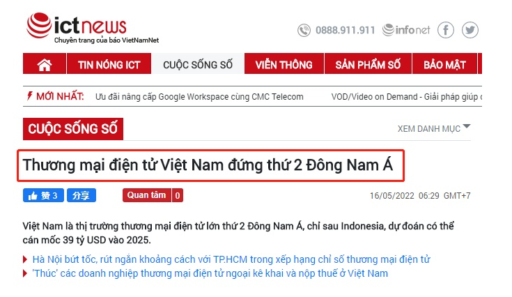 越南躍升東南亞第二大電商市場，有望達到390億美元！